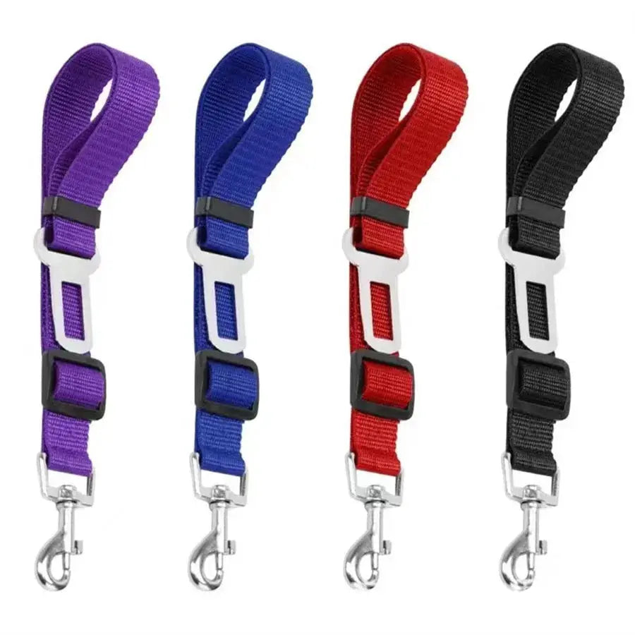 Adjustable Universal Pet Car Seat Belt For Dogs And Cats Nylon Safety Belt Attachment For Vehicles