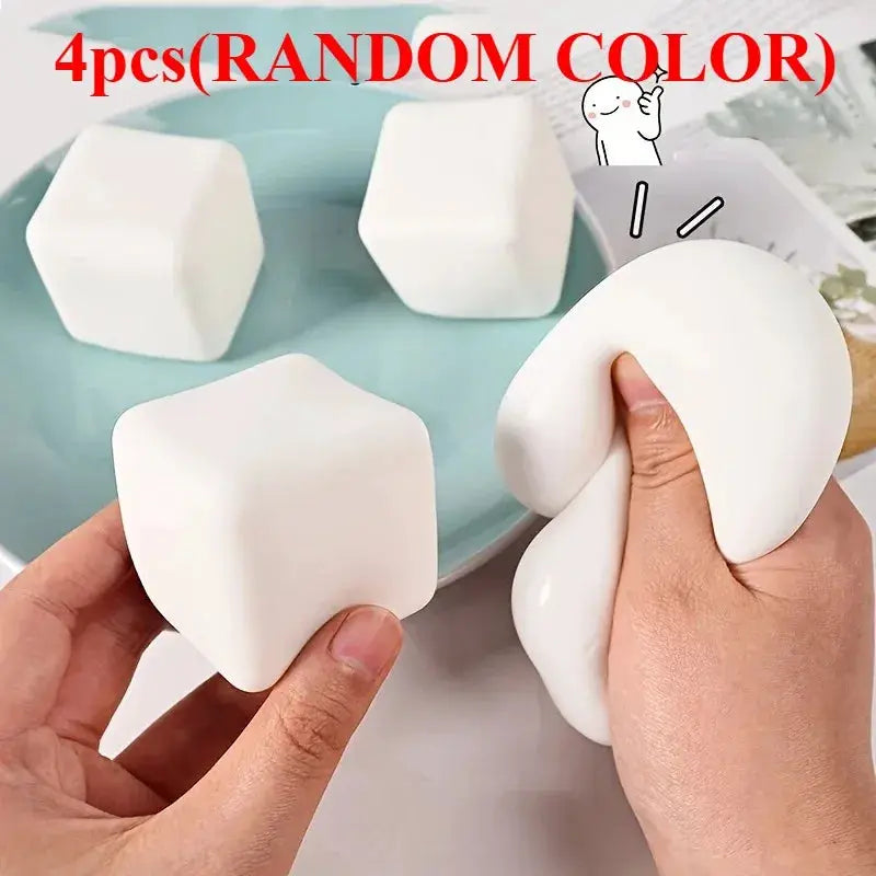 Squishy Tofu Stress Balls Autism Sensory Toys for Stress Relief Anxiety Fidget Dough Water Ball Gifts Bulk For All Ages