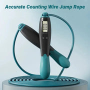 Counting Jump Rope With Electronic Counter And Adjustable Steel Wire Rope For Fitness Training At Home And Gym Equipment