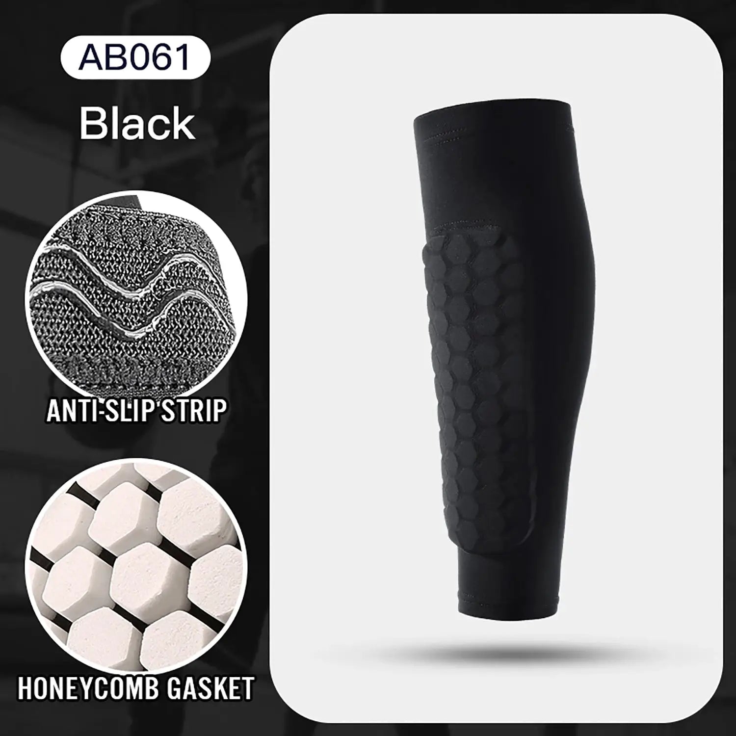 1Pcs Football Shin Guard Socks Sleeves With Foam Padding Calf Compression Sleeve Honeycomb Pads For Soccer Equipment