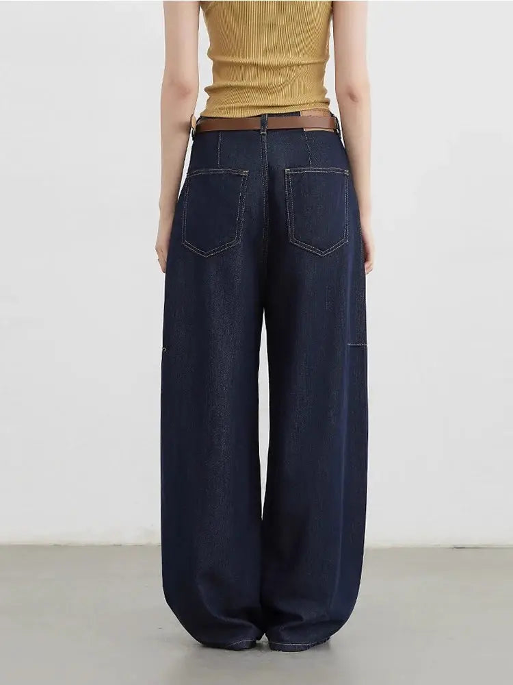 Chic Ven Womens Split High Waist Wide Leg Denim Jeans Spring 2025