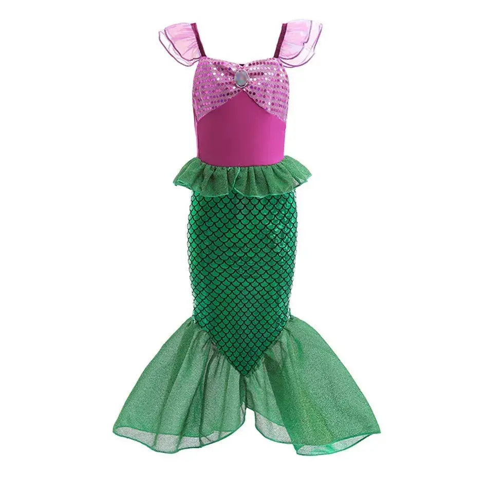 Girls Elsa Anna Rapunzel Jasmine Princess Dress Costume For Carnival Party Cosplay Halloween Christmas