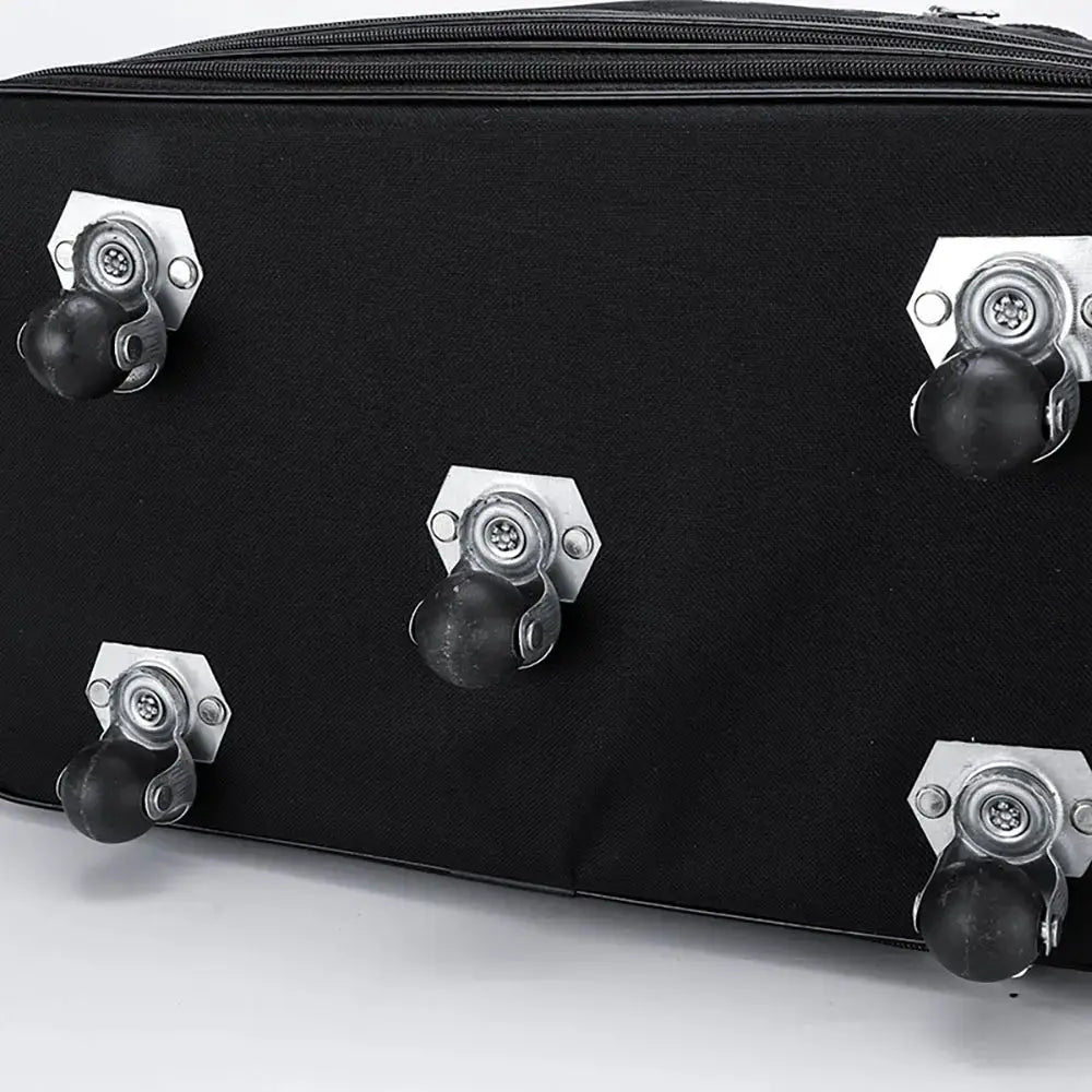 Simples Market black expandable trolley luggage with five caster wheels