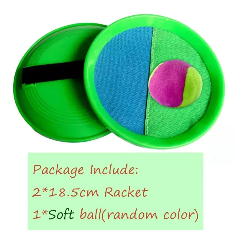 Toss And Catch Ball Set Sticky Beach Toy For Kids Outdoor Summer Multiplayer Game Parent Child Interaction Gift