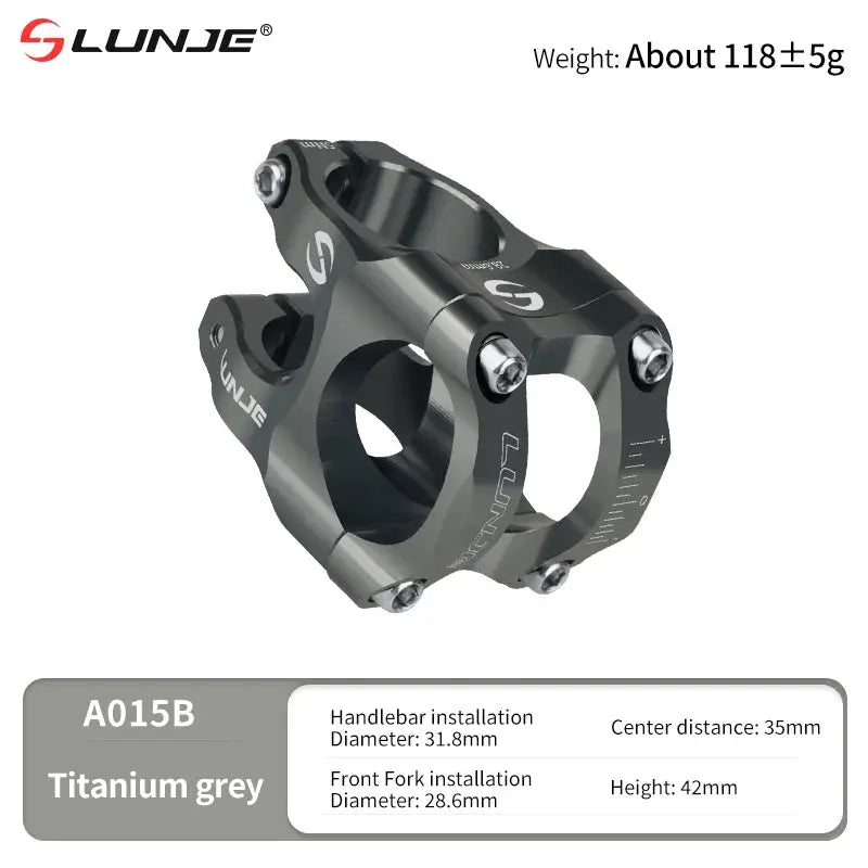 CNC Mountain Bicycle Stem 31.8mm Short Power Riser For MTB And Road Bikes High Strength