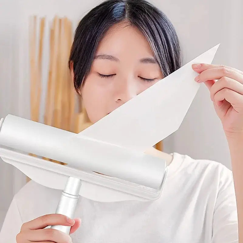 Lint roller brush head refill by Simples Market, white tearable sheets for pet hair remover roller