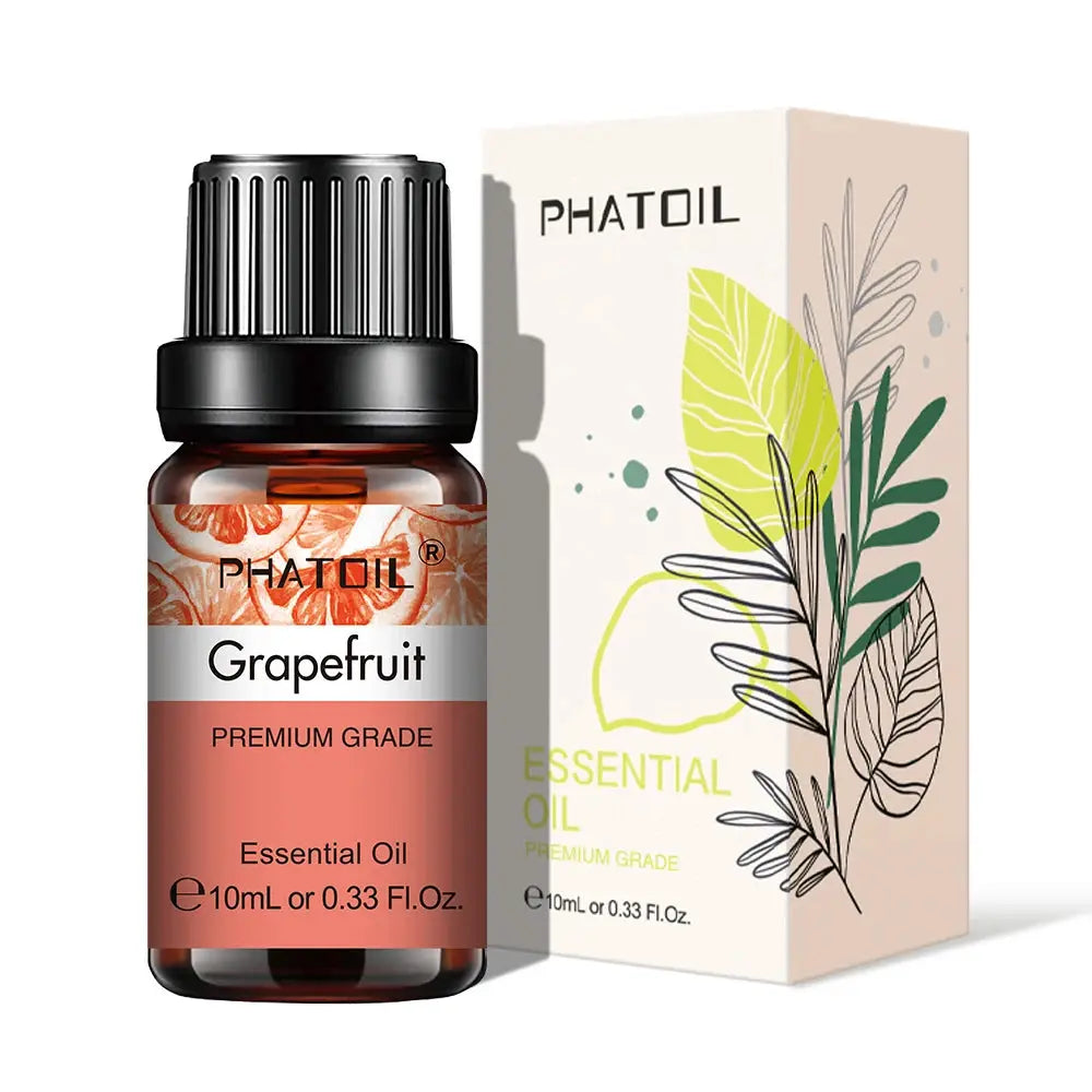 PHATOIL 10ml Natural Plant Essential Oil Eucalyptus Lavender Bergamot Vanilla Peppermint For Diffuser