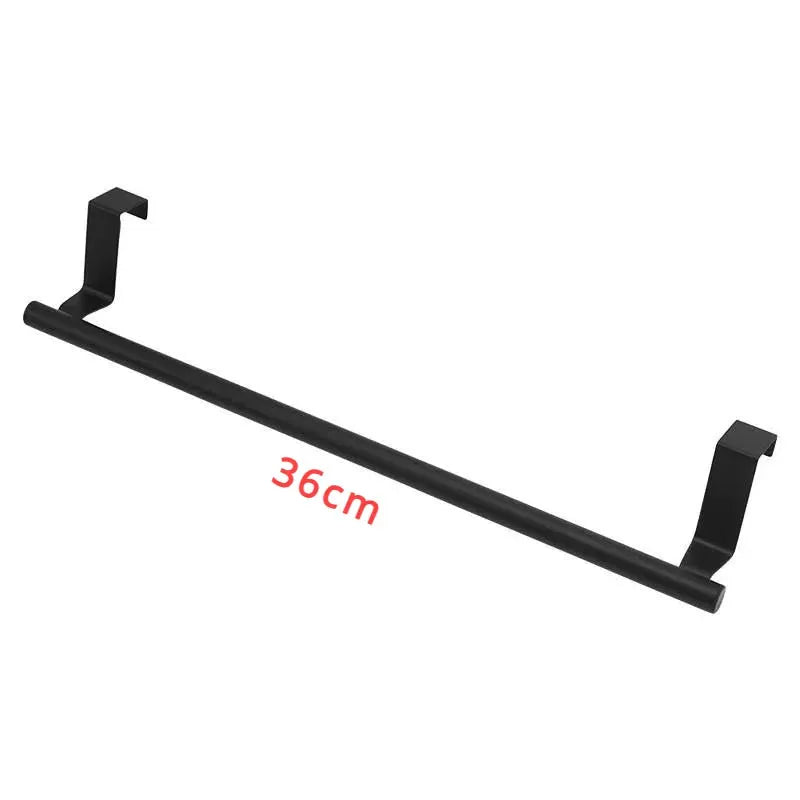 Over Cabinet Towel Rod Rack Stainless Steel Punch Free Organizer