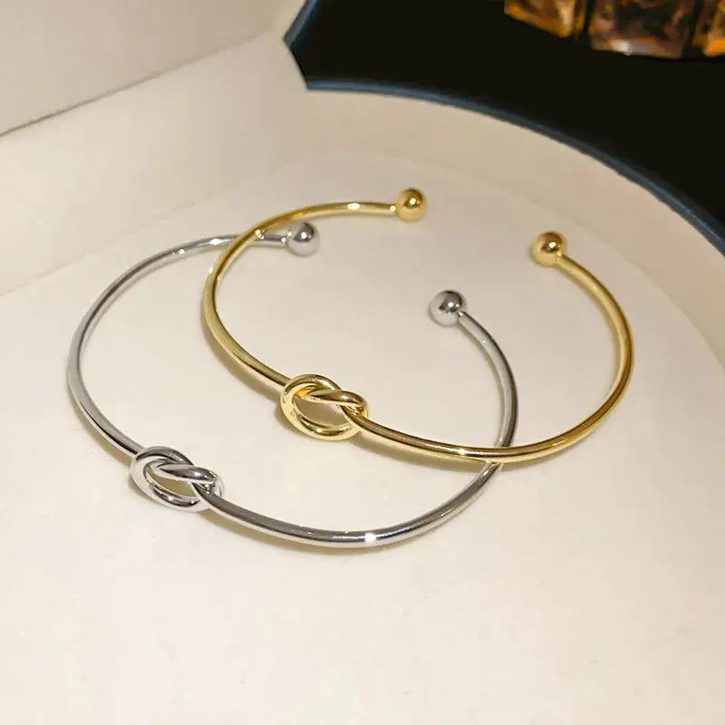 Stainless Steel Vintage Woven Twist Texture Bracelets Unisex For Men And Women Streetwear Goth Gift