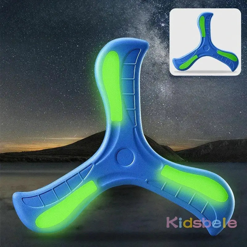 3 Pack LED Light Up Soft Boomerangs Night Glow Flying Toy For Outdoor Park Fun Kids And Adults