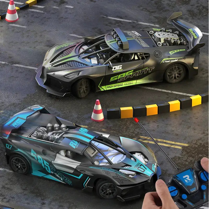 RC Car 4 Channel High Speed Remote Control Drift Racing Car Electric Sportscar Toy For Boys Kids Birthday Gift