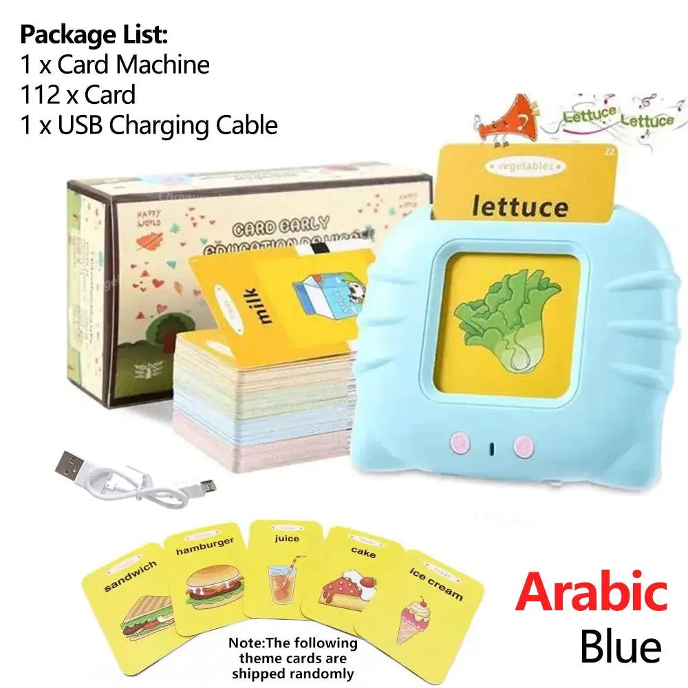 Talking Flashcards For Kids Preschool Learning Toy Engaging Electronic Audio Book Machine For Early Education Gift