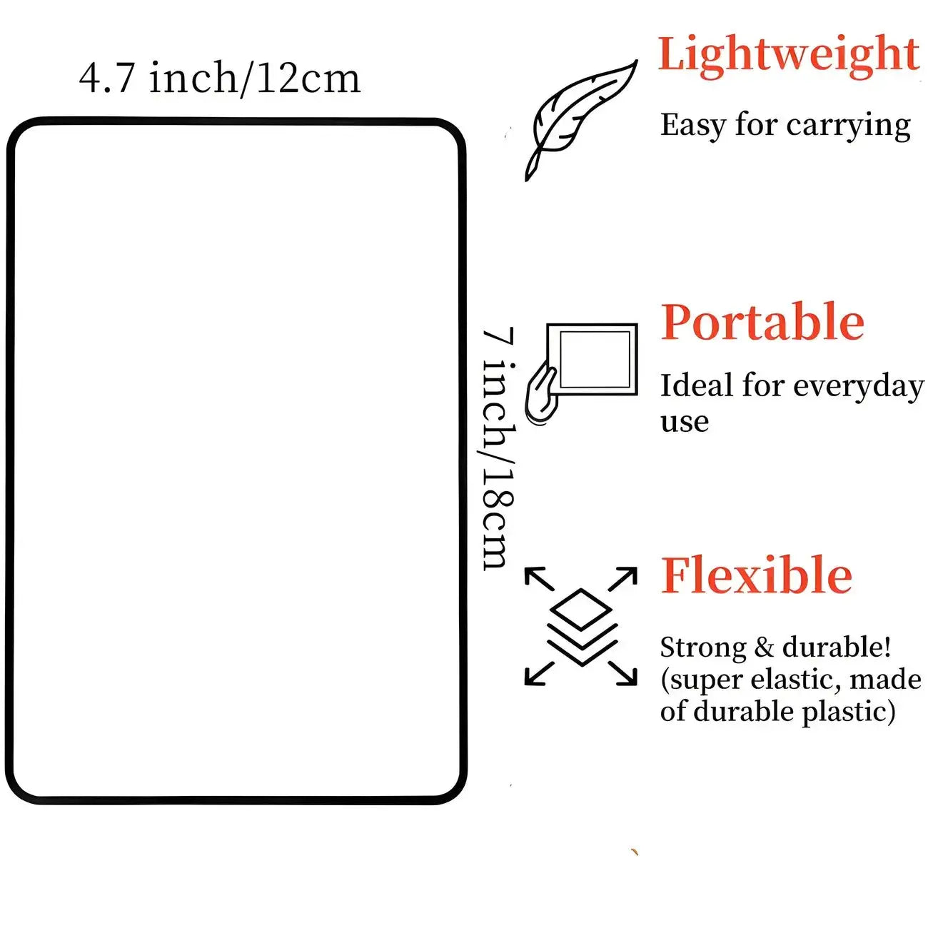 OptiClear Full Page Large Sheet Magnifier Crystal Clear Reading Aid For Undistorted Page View