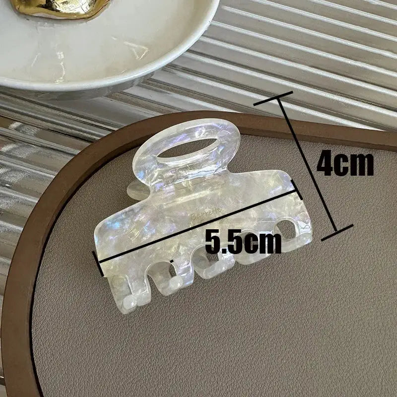 NovaLocks 5.5cm Acetate Hair Crabs Red Clips For Girls And Women Durable Secure Hair Ties With Korean Fashion Appeal