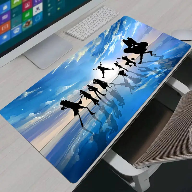 Large Japanese One Piece Anime Mouse Pad For PC Gamers Non Slip Rubber Desk Mat Gift For Youth