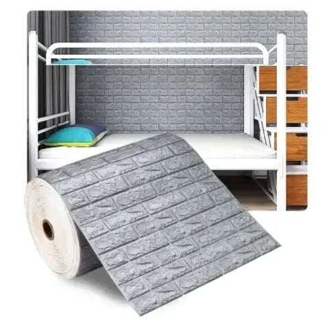NovaHome 3D Foam Brick Wallpaper Roll Waterproof Self Adhesive Wall Decor For Living Room And Kitchen