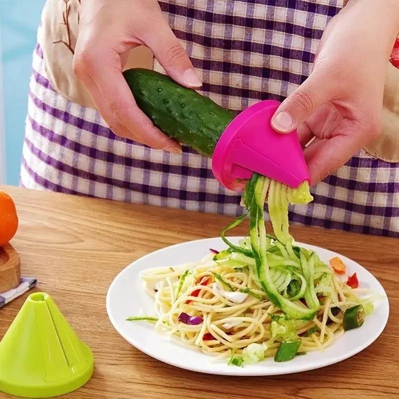 Kitchen Rotating Shredder Spiral Peeler Manual Vegetable Slicer Grater For Potatoes Carrots Radishes And Fruits