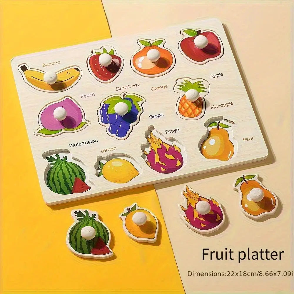 Montessori Geometry Puzzle Board for Beginners Handheld Shape Matching Educational Toy for Early Learning