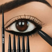 NovaLine 5 Pack Waterproof Black Eyeliner Pencils Long Lasting Smudge Proof Easy Glide Formula