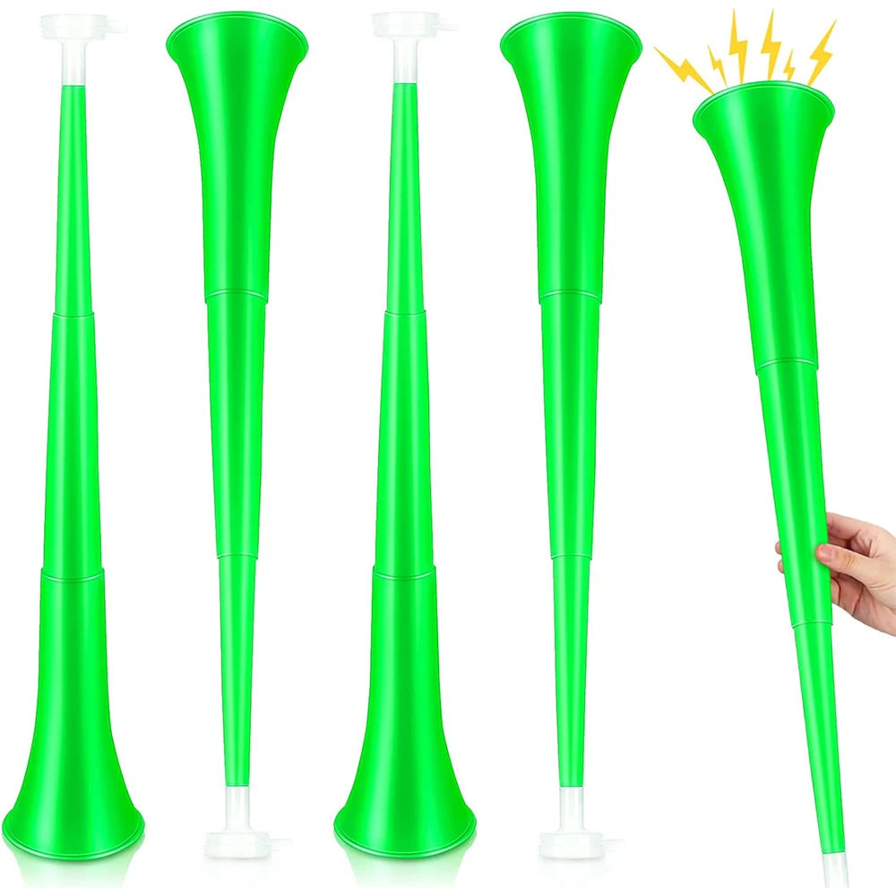 4 Pack 24 Inch Collapsible Stadium Horn Vuvuzela Noisemakers