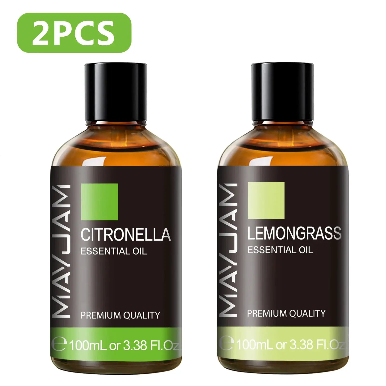 MAYJAM 100ml Pure Plant Essential Oil Mint Bergamot Patchouli Citronella Lemongrass Chamomile Cedarwood For Reed Diffuser