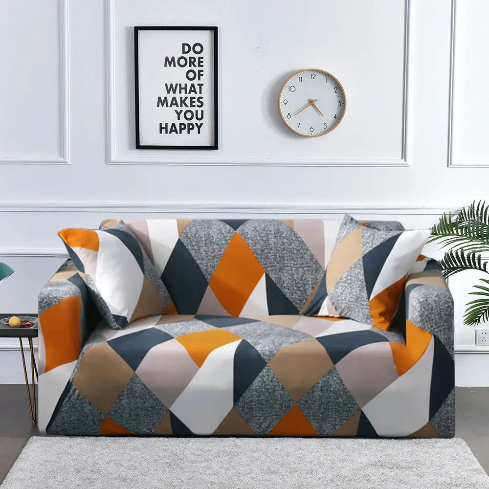 Flower Printed Elastic Sofa Cover Anti Slip Spandex Furniture Protector For Bedroom Living Room Office Decor