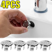 Simples Market 4-piece chrome round sink drain caps with perforated inserts