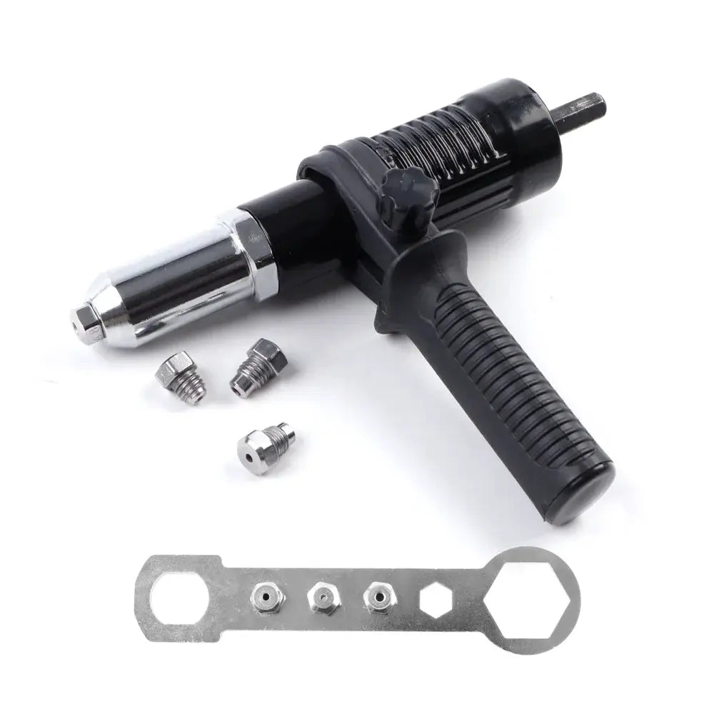 2.4 To 4.8 Mm Electric Rivet Gun Adapter Kit For Cordless Drills High Efficiency Riveting Tool