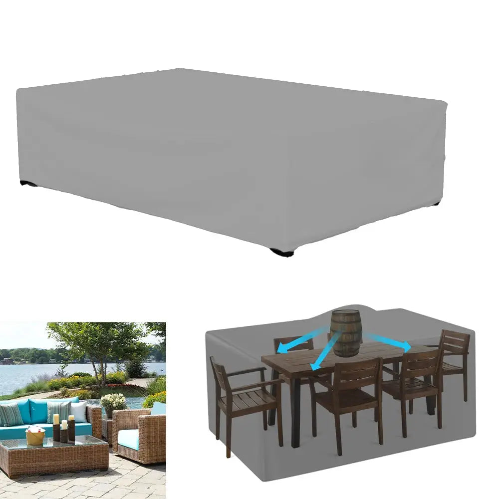 Terrace patio furniture cover, Simples Market, waterproof 210d gray, for outdoor sofa set