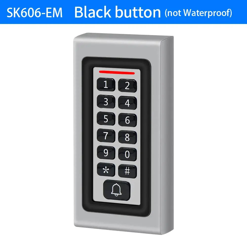 LED backlight silver metal keypad with black numeric buttons, Simples Market