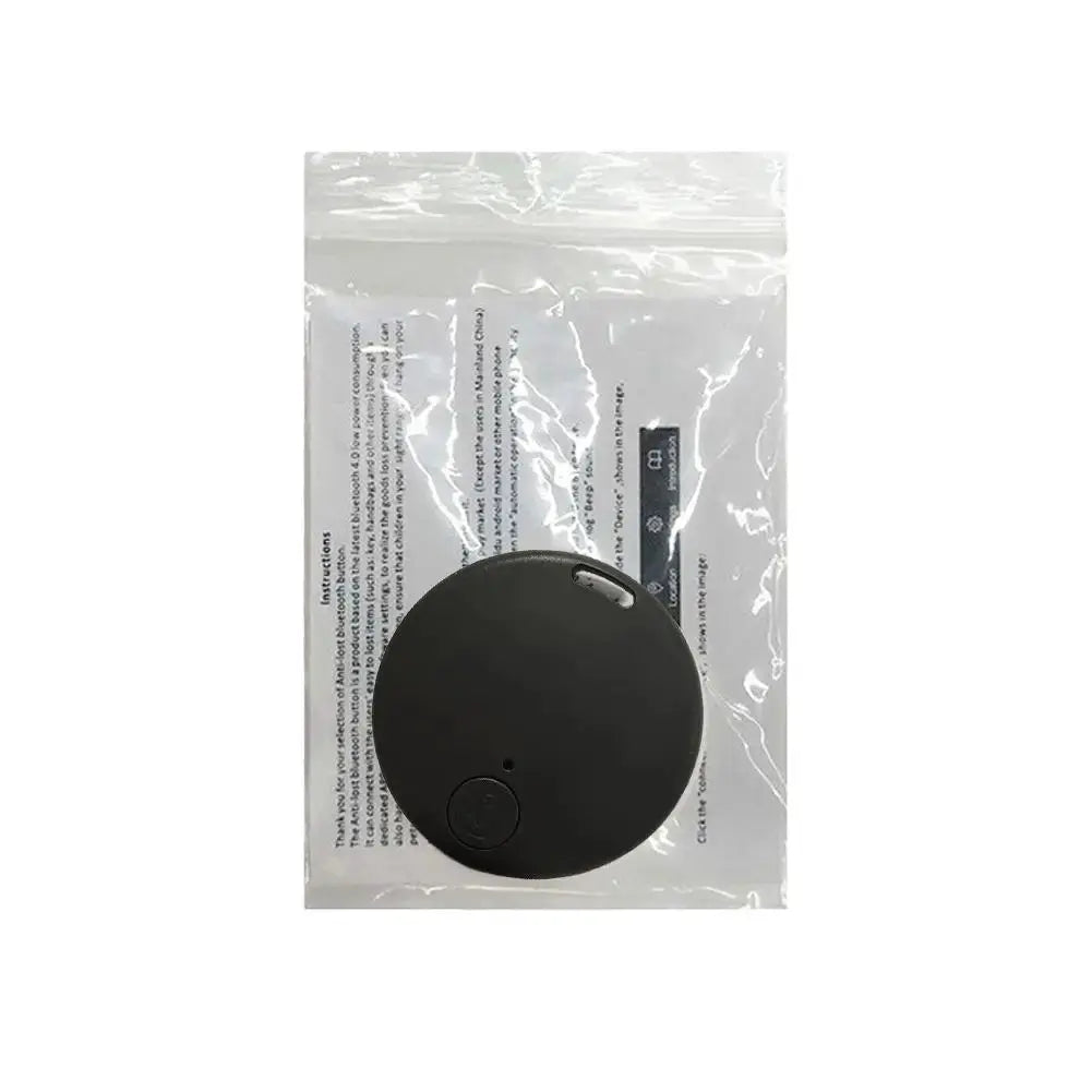 Cat Dog GPS Bluetooth 5.0 tracker, round black anti-lost device by Simples Market