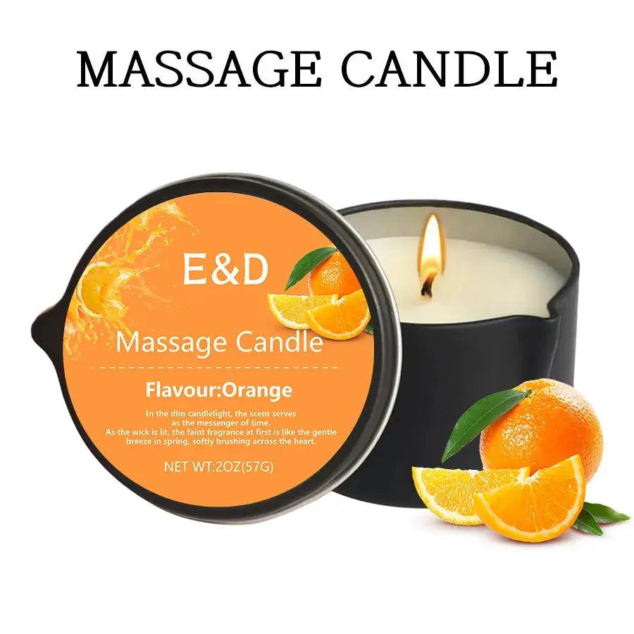 Massage Oil Candle for Stress Relief and Skin Moisturizing Aromatherapy Spa Essentials Luxury Candles