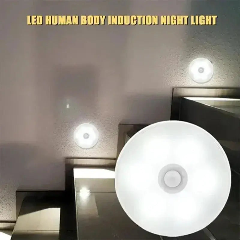 Motion sensor night light set of 3 white USB-rechargeable LED lamps by Simples Market
