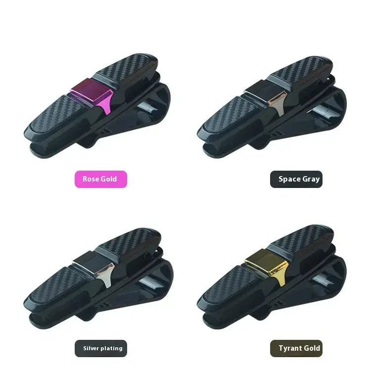 80 Degree Rotating Multi Functional Car Eyeglass Storage Clip Bidirectional Automobile Eyeglass Holder for Easy Access