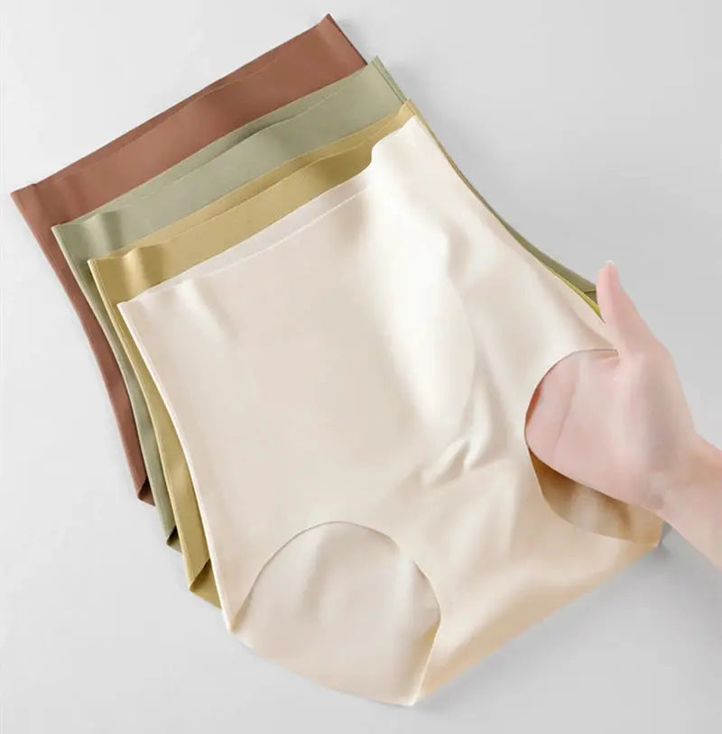 Women's high-rise body shaper underwear briefs, 5-pack by Simples Market in beige, cream, gold, sage green, brown