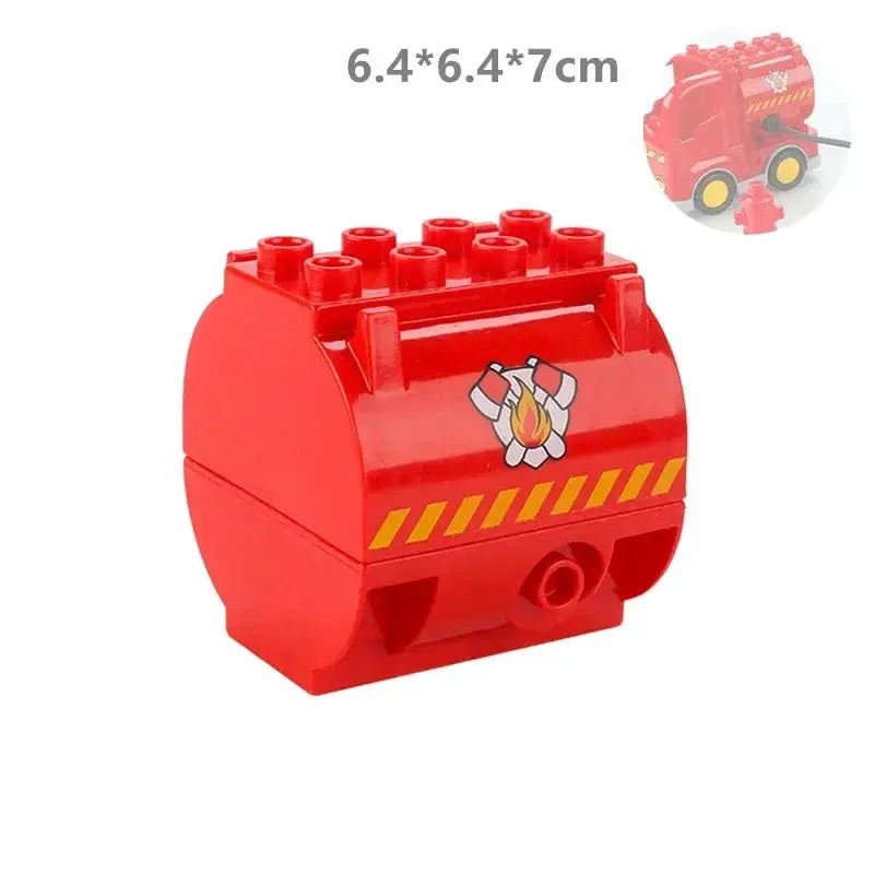 Big Building Blocks Compatible With Large Bricks Road Plates Car Parking Fuel Station Traffic Educational Toys For Kids