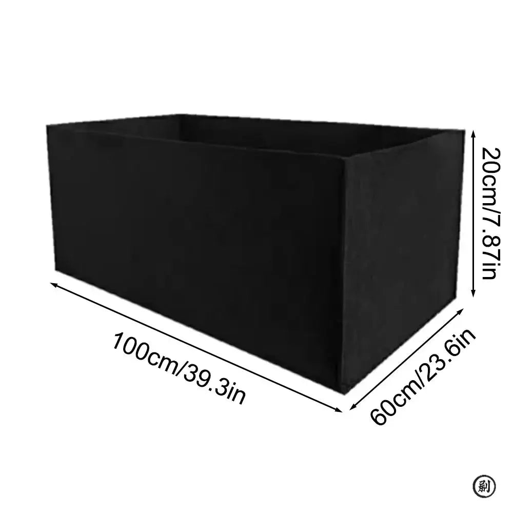 Square Felt Growing Bucket Grow Bag for Vegetables and Plants Non Woven Felt Garden Bag Multi Functional