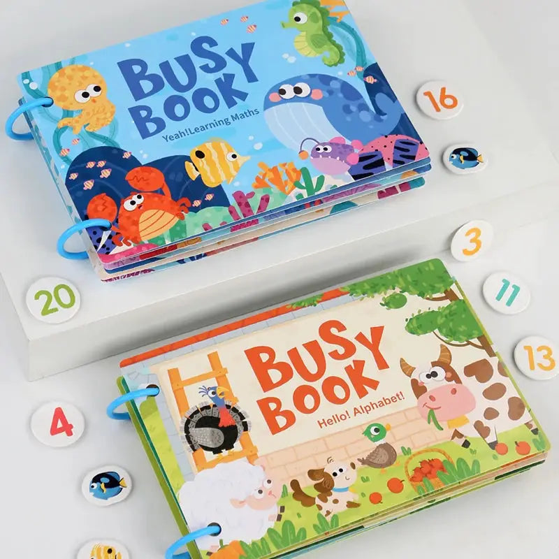 Montessori Baby Busy Book My First Quiet Book Early Learning Toy Matching Game For Babies Aged 2 To 3