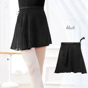 LunaDance Chiffon Wrap Ballet Skirt For Girls And Women Tie Up Tutu Dance Skirt In 19 Colors