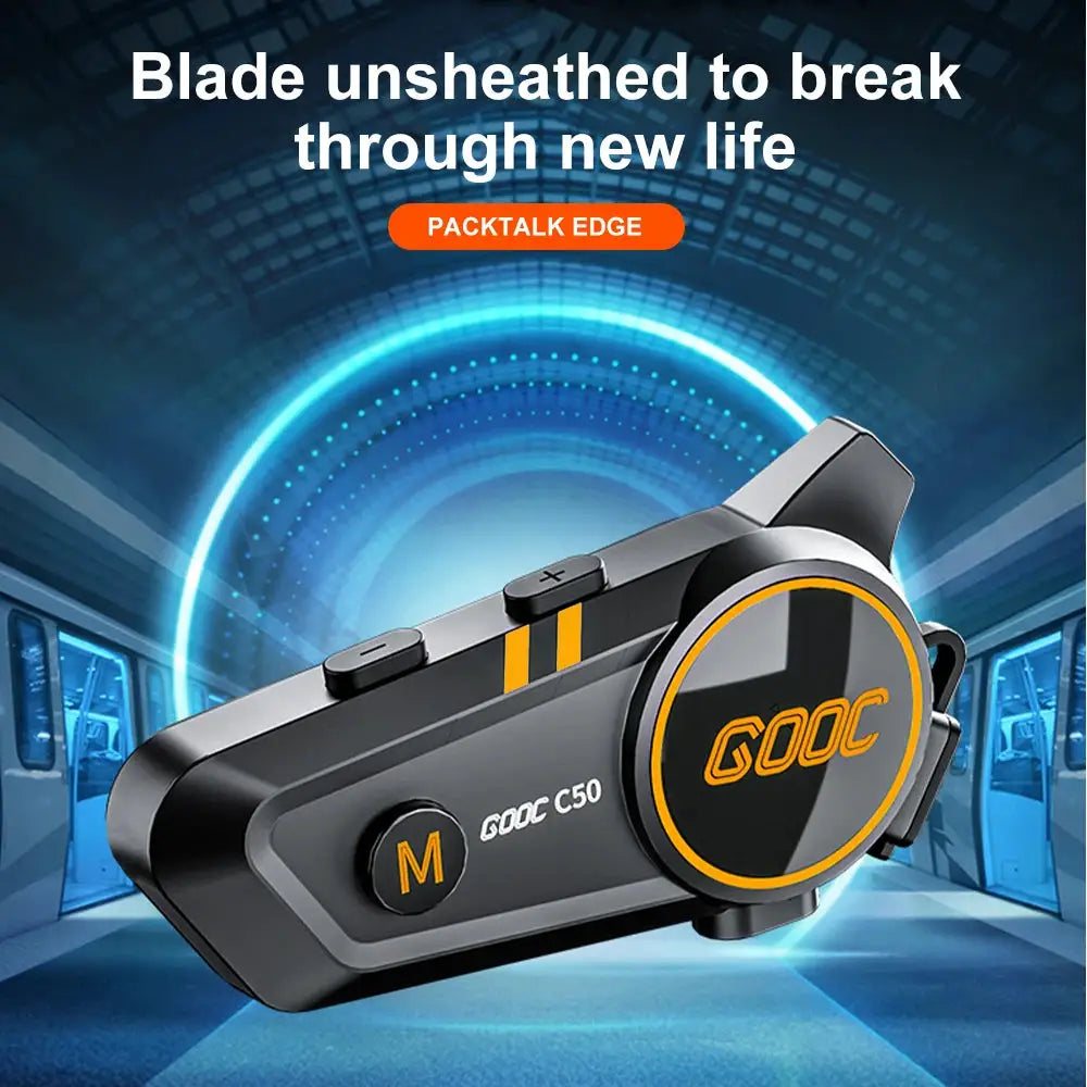 RiderPro Bluetooth 5.3 Helmet Headset Waterproof Hands Free Calls MP3 Music Player For Motorcycle