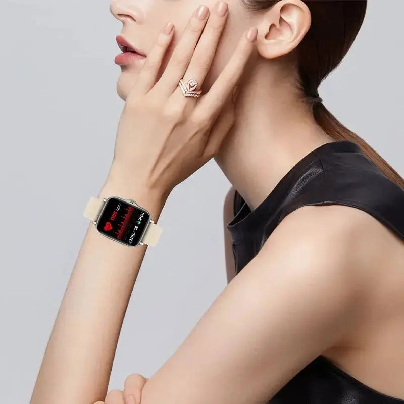 VitalTime Android Smartwatch 1.44 Inch Color Screen Bluetooth Calling Blood Oxygen BP Monitoring Health Tracking