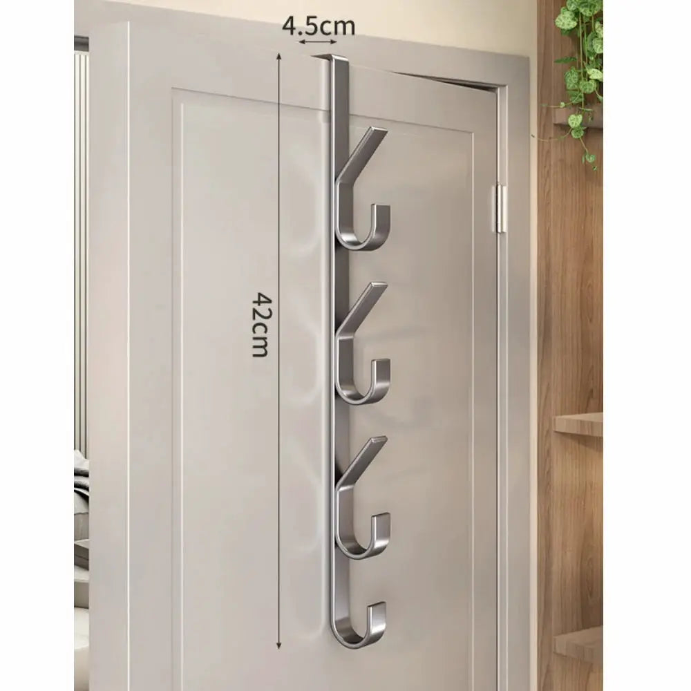 Easy Installation Door Hook Coat Rack Strong Metal For Clothes Hats And Bags Space Saving Design For Bedroom