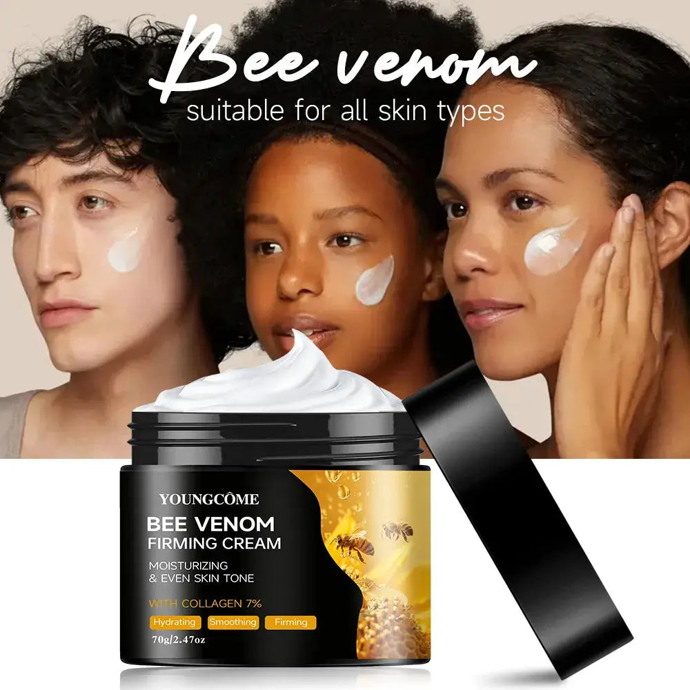 Premium Bee Venom Cream For Face And Neck With Collagen Boost Skin Firming And Hydrating Natural Non Greasy