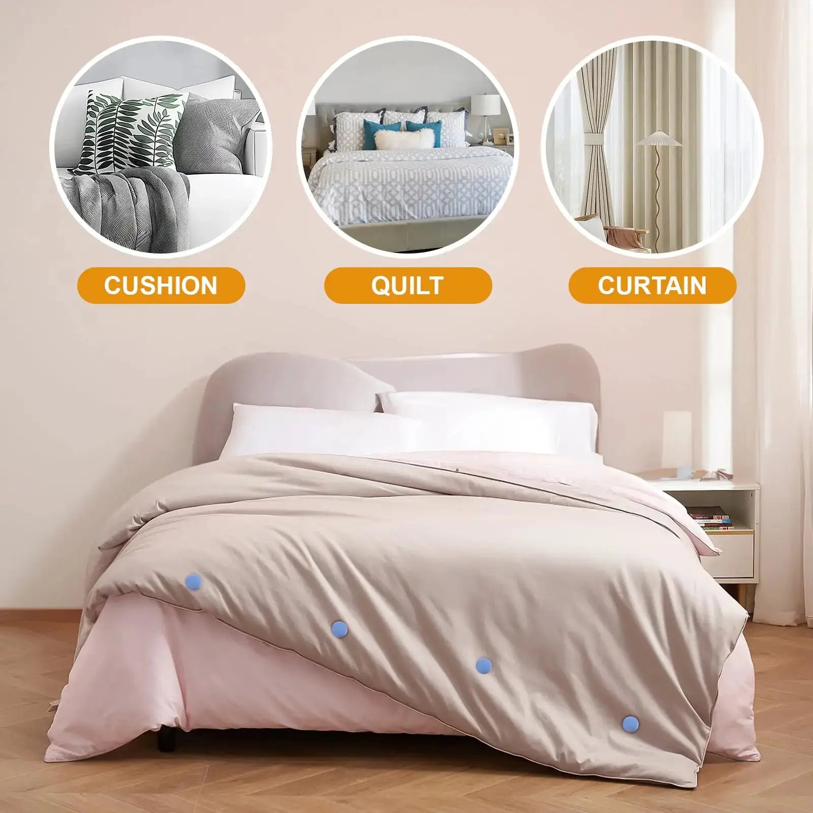 4 To 8 Pack Bed Sheet Quilt Clips One Button Duvet Cover Fastener Clips Anti Slip Blanket Buckles Quilt Holder Grippers