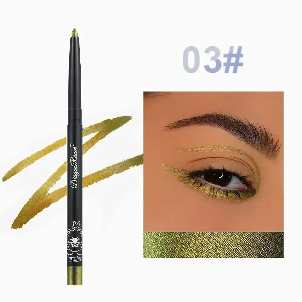 Glitter Aurora Eyeliner Pen Multi Chrome Metallic Lasting Eyeshadow Pigment Green Purple