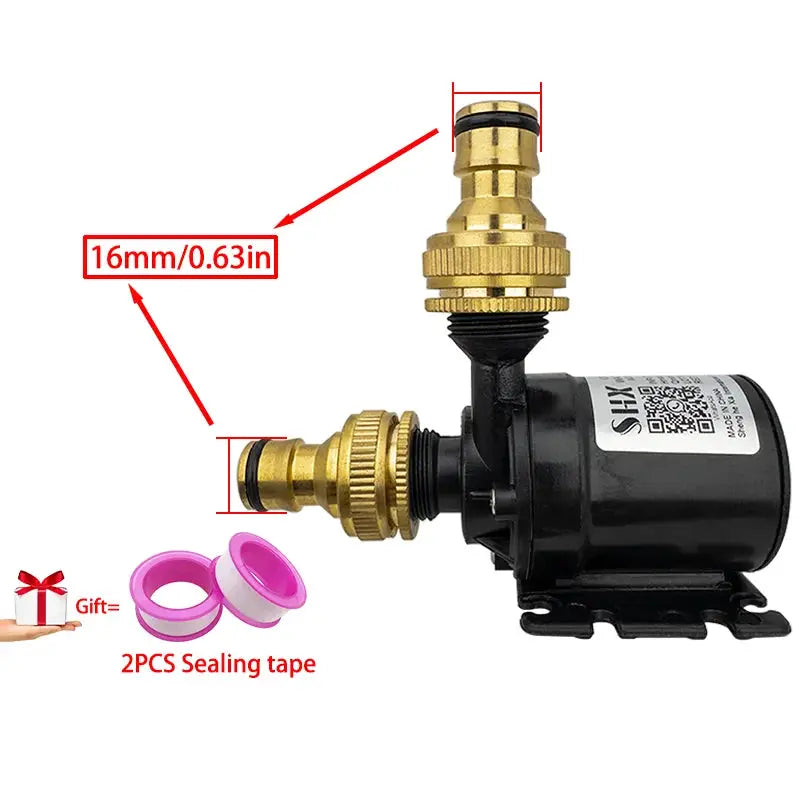 Quiet DC Brushless Submersible Pump 12V 24V 800 Liters Per Hour Lift Six Meters Shower Booster Pump
