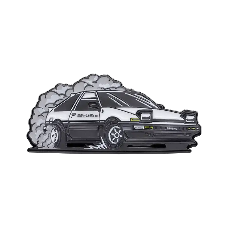 Retro Cartoon Sports Car Enamel Pin Inspired By Sci Fi Movies Vehicle Brooch For Jacket Lapel Bags Gift