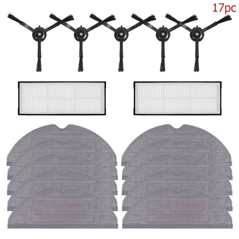Windninja Compatible Roborock S8 S8 Plus S8 Pro Ultra Main Brush Side Brush HEPA Filter Mop Cloths Dust Bags Kit