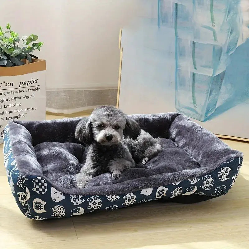 Winter Cozy Dog And Cat Sofa Bed Mat Plush Pet Bed For Small Medium And Large Dogs And Cats