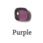 Drop earring: purple crystal candy-style, 10mm bead, Simples Market